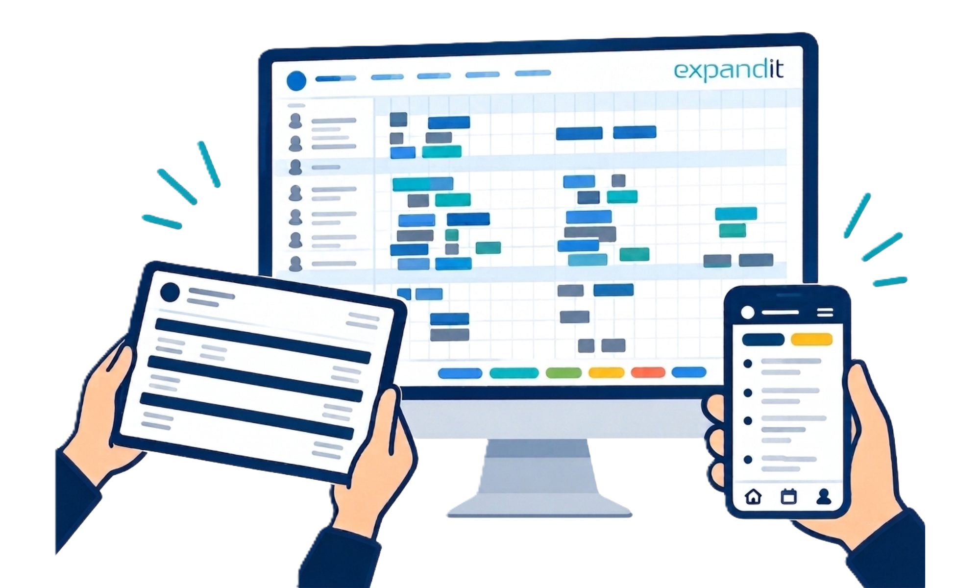 ExpandIT Field service example on devices